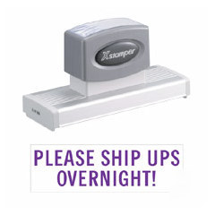 Shachihata inc large message stamp 1516X418 reinkable