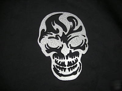 Steel skull metal art 12 inch tall 18GA steel 