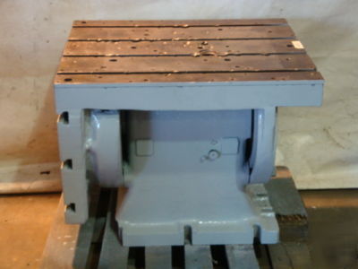 Tilting knee / table for radial arm drill