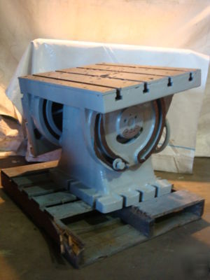 Tilting knee / table for radial arm drill