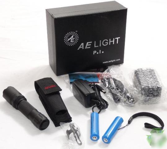 Ae light p.i. pi rechargeable tactical led flashlight