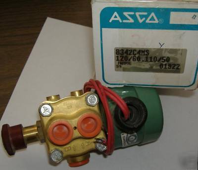 Asco EF8342C4MS 4-way solenoid valve, 3/8