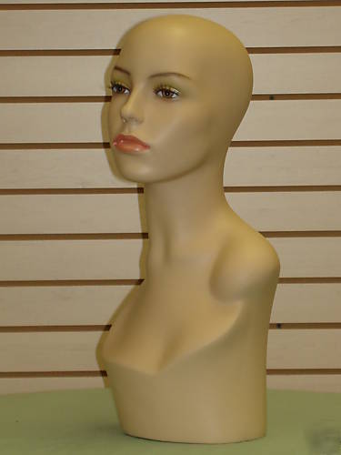 New brand flesh tone female mannequin head mh-002