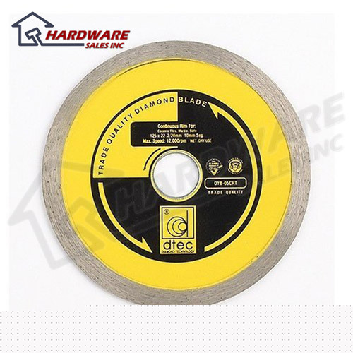 New d-tec dyb-05CRT 5 in diamond wet or dry tile blade 