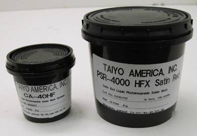 Taiyo psr-4000 hfx satin red solder mask 1KG 10 sets