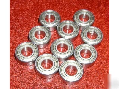 10 flanged ball bearing 8X12X3.5 mm chrome steel 8X12