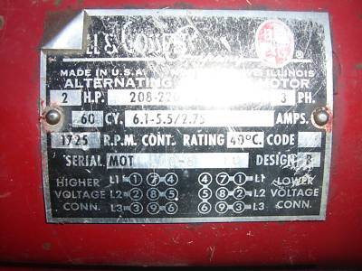 Bell & gossett 2AB 6-5/8 bf, 100 gpm, 40 ft., 2 hp
