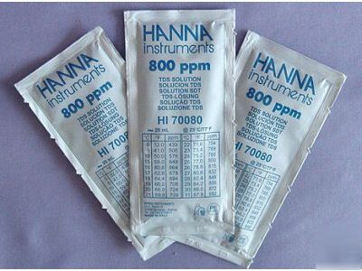 Hanna 800 ppm tds calibration solution - 3-pack