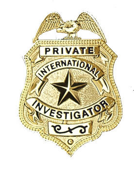 Mini international private investigator badge