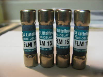 New 12 bussmann- flm series 2, 3-2/10 & 15 (a ) 250VAC- 