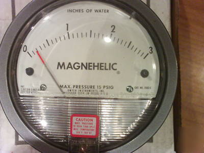 New dwyer magnehelic pressure gauge 0 - 3