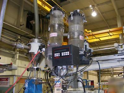 Plastrac auto disc flood fed plastic blending system