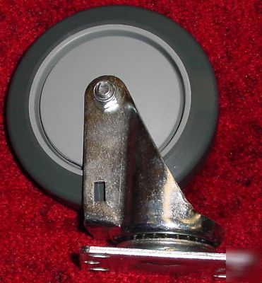 Set 4 swivel casters with polyurethane wheels 4