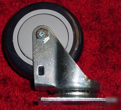 Set 4 swivel casters with polyurethane wheels 4