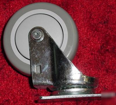Set 4 swivel casters with polyurethane wheels 4