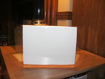 Three sided sign holder, picture photo frame, header