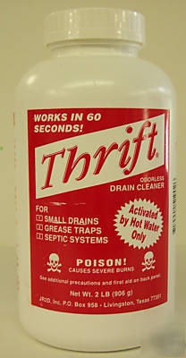 Thrift drain cleaner 2LB. bottle case (12)