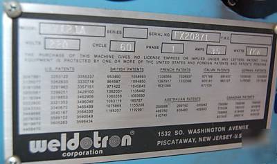 Used: weldotron console shrink tunnel, model 7121A