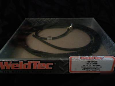 Weldtec replacement tig gas hose -12.5 ft, part #45V09R