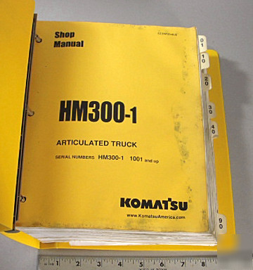 Komatsu service shop manual - HM300-1 dump truck - 2004