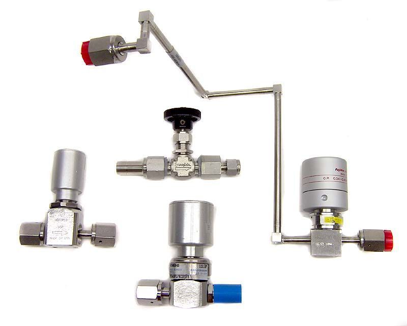 Lot 4 parker 955AOP diaphragm swagelok ss-1RM4 valves