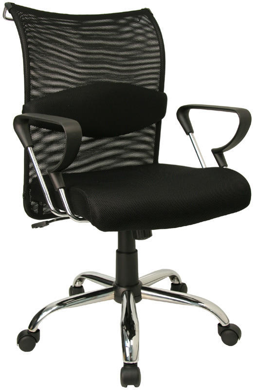 Mid back mesh padded seat ergo computer desk chair