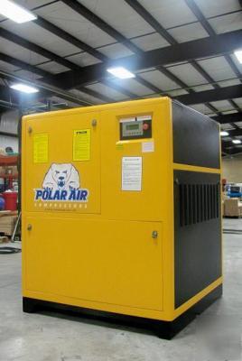 New eaton 50 hp dual volt rotary screw air compressor 