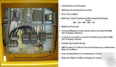 New eaton 50 hp dual volt rotary screw air compressor 