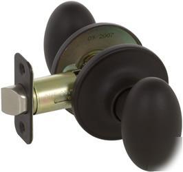 New oil rubbed bronze passage egg shaped door knob