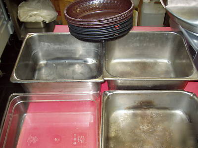 Stainless steel pans vollrath bloomfield cambro