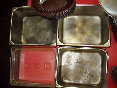 Stainless steel pans vollrath bloomfield cambro