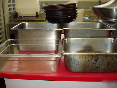 Stainless steel pans vollrath bloomfield cambro