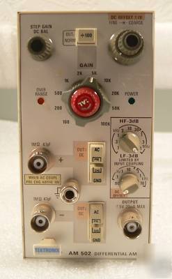 Tektronix am 502 differential ampl. - on sale 