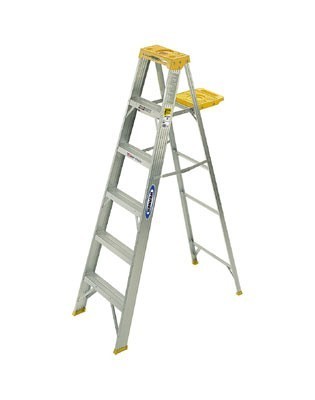 Werner 5 foot aluminum stepladder - 250 lb rated