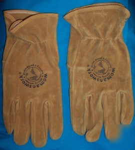 Women leather work garden horse gloves size s usa made