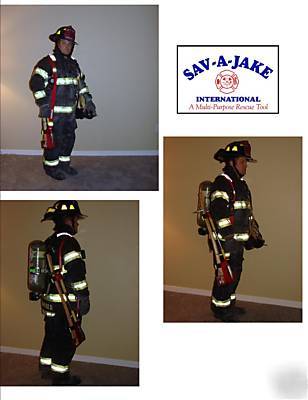 Firefighter/rescue halligan & axe tool sling sav-a-jake