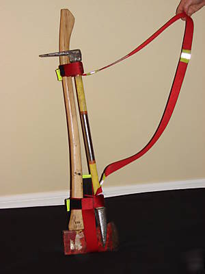 Firefighter/rescue halligan & axe tool sling sav-a-jake