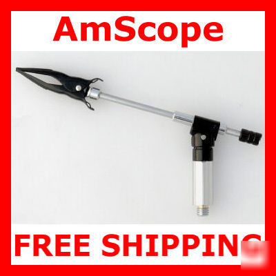 Gem clamp jewel tweezer for stereo microscopes