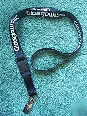 Glasgow: scotland with style â€“ black lanyard