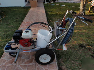 Graco line lazer ii 3900 & edco walkbehind scarifier 