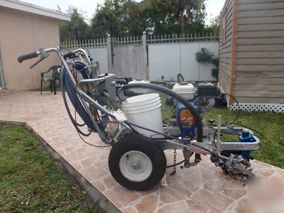 Graco line lazer ii 3900 & edco walkbehind scarifier 