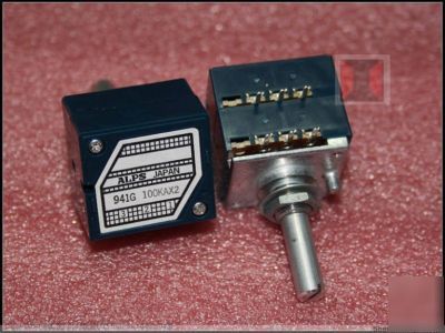 Japan alps 27 type double couplet potentiometer 100K