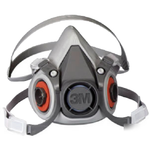 New 3M 6300 half facepiece mask respirator large 