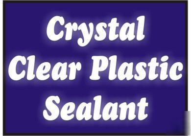 10.3 oz. crystal clear watertight plastic sealant