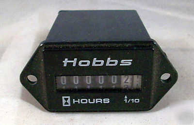 #20001 stewart warner/hobbs a.c. mini hour meter (sp)