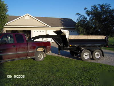 Brett heavy duty gooseneck dump trailer - never used