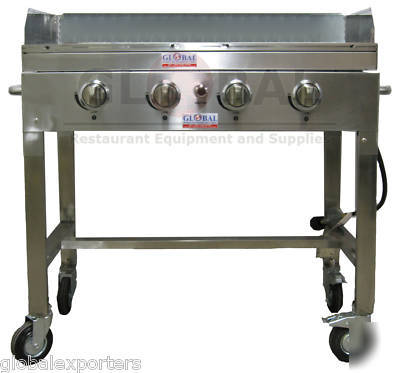 New brand portable griddle w/ optional broiler - gas