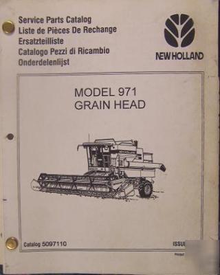 New holland 971 grain heads parts manual
