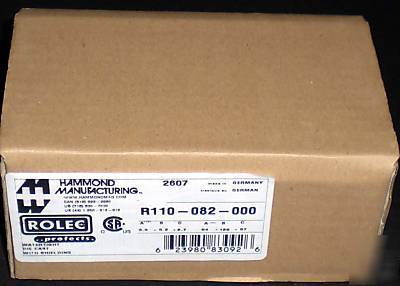 New rolec hammond R110-082-000 watertight emi/rfi, 