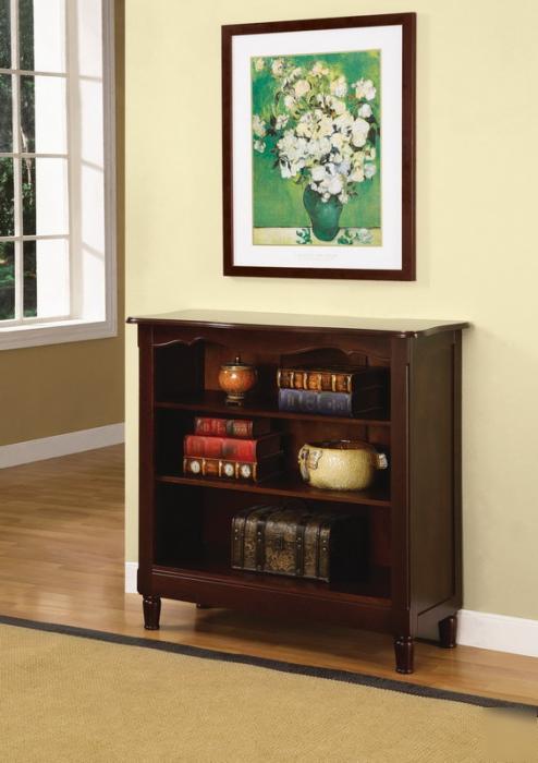 Powell 716-250 - 36 in. brown cherry bookcase
